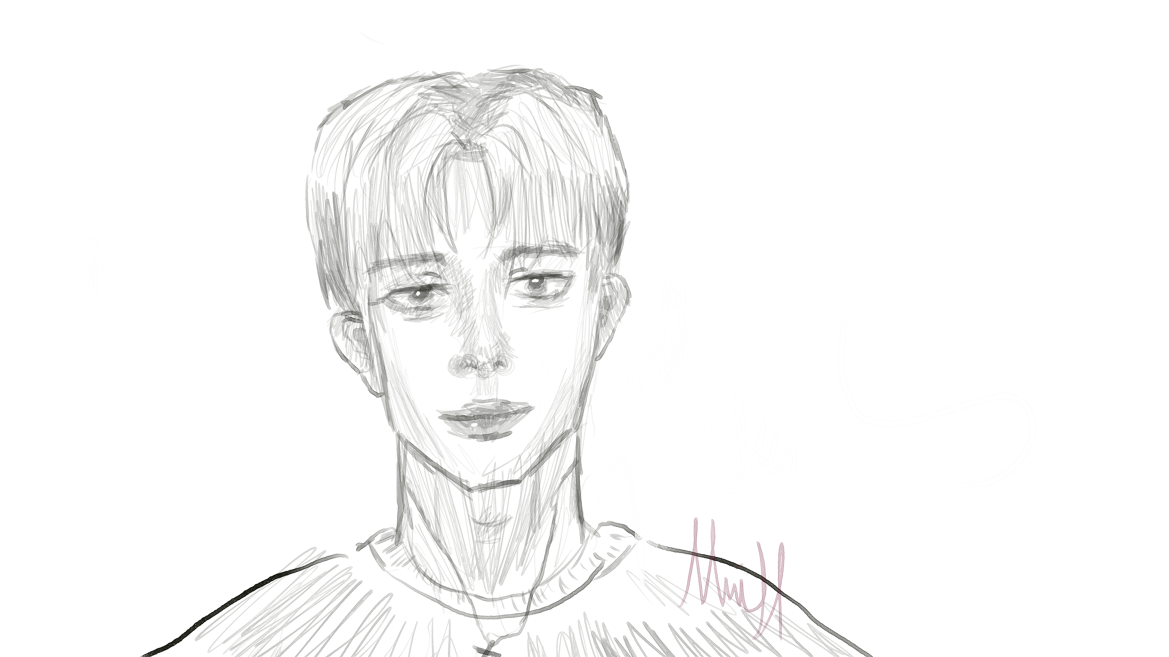 Quick self potrait sketch